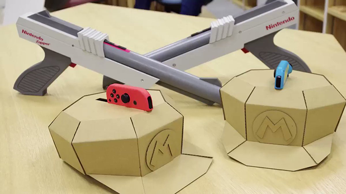 Two Creative Designers Turned Nintendo Labo Into A Game Of Laser Tag Superparent - laser tag 2018 roblox