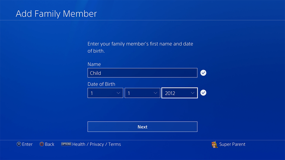 How To Set Up Playstation 4 Child Account And Parental Controls Superparent - how to change birthdate on roblox