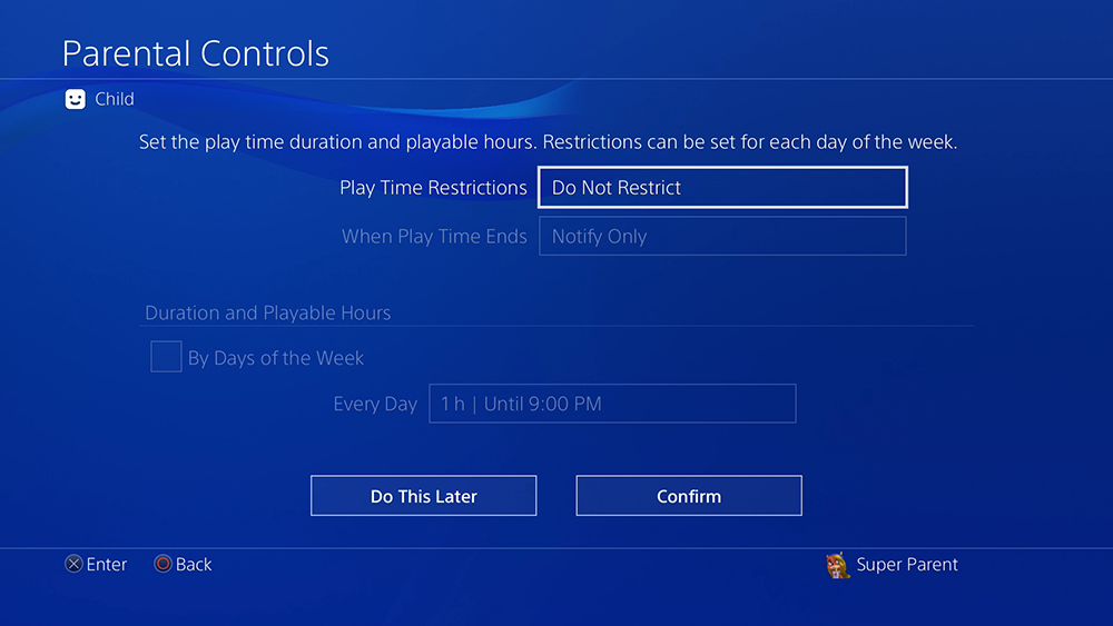 how to set a password on ps4